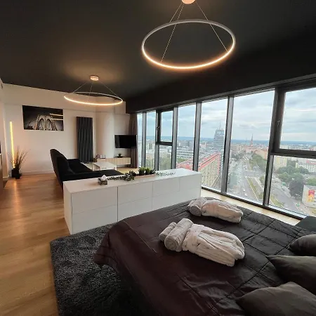 Apartment Hanza Tower - Luxurious 60m2 - 15th Floor View Szczecin