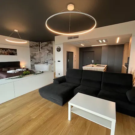 Apartament Hanza Tower - Luxurious 60m2 - 15th Floor View Szczecin