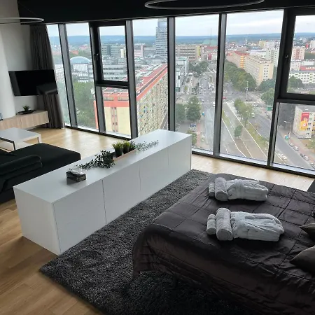 Hanza Tower - Luxurious 60m2 - 15th Floor View Apartman *