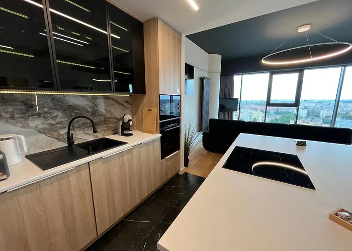 Hanza Tower - Luxurious 60m2 - 15th Floor View Apartment